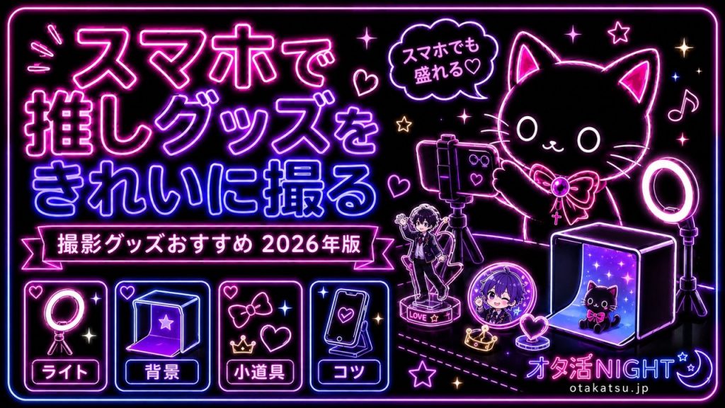 スマホで推しグッズをきれいに撮る撮影グッズおすすめ【2026年版】