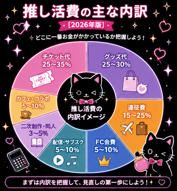 まず確認：推し活費の主な内訳