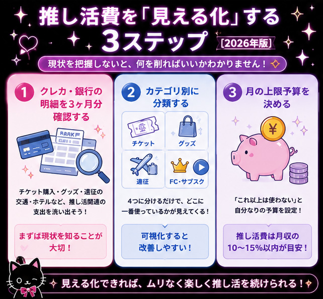 推し活費を「見える化」する方法